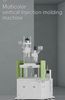 Máquina de moldeo por inyección vertical de doble color con trazo de apertura de 200 mm